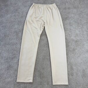 Naked Wardrobe Cream Beige French Terry Sweatpants NW-T0958 Large High Waisted